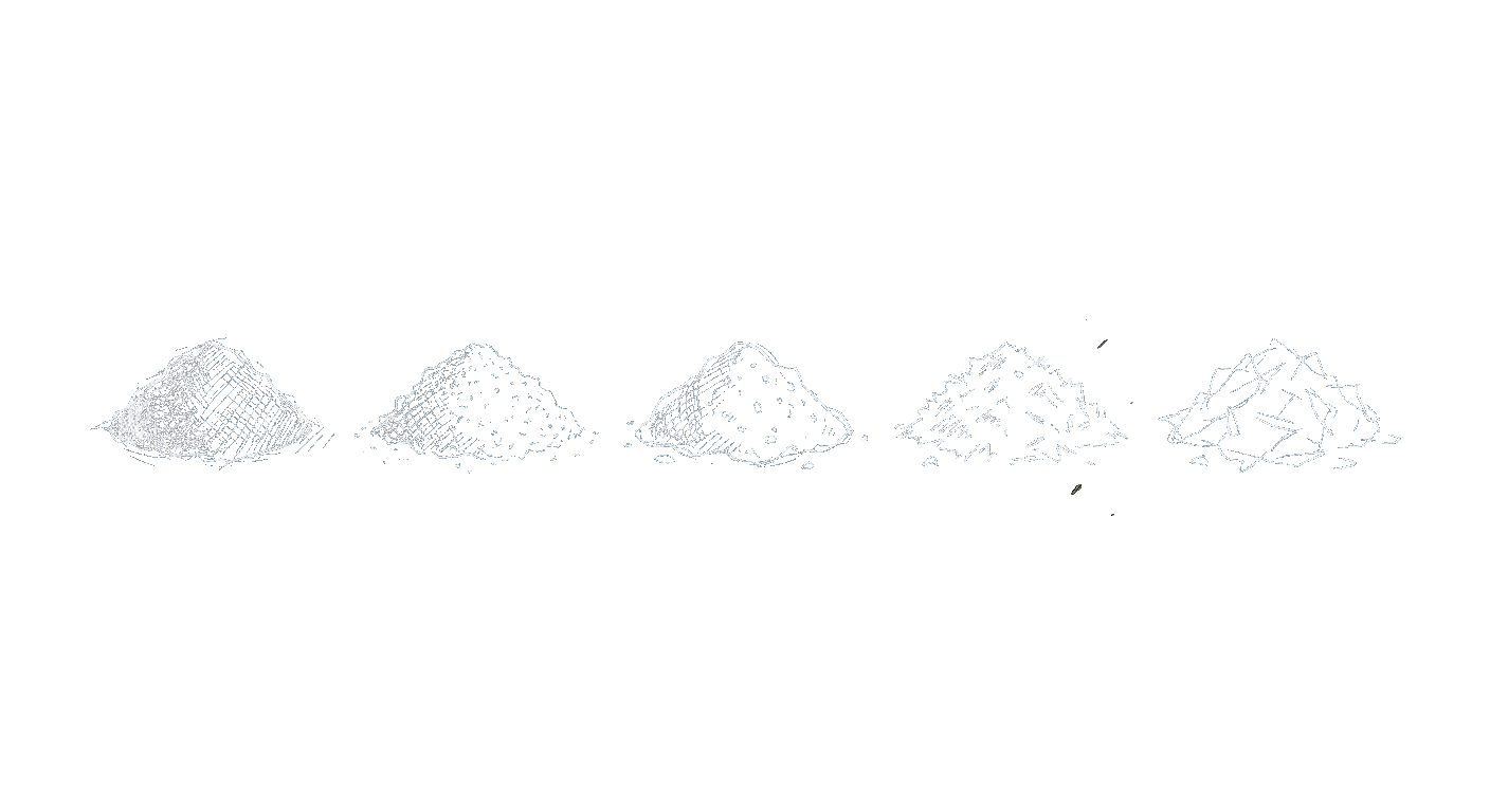 Illustration of grind sizes from fine espresso to coarse cold brew