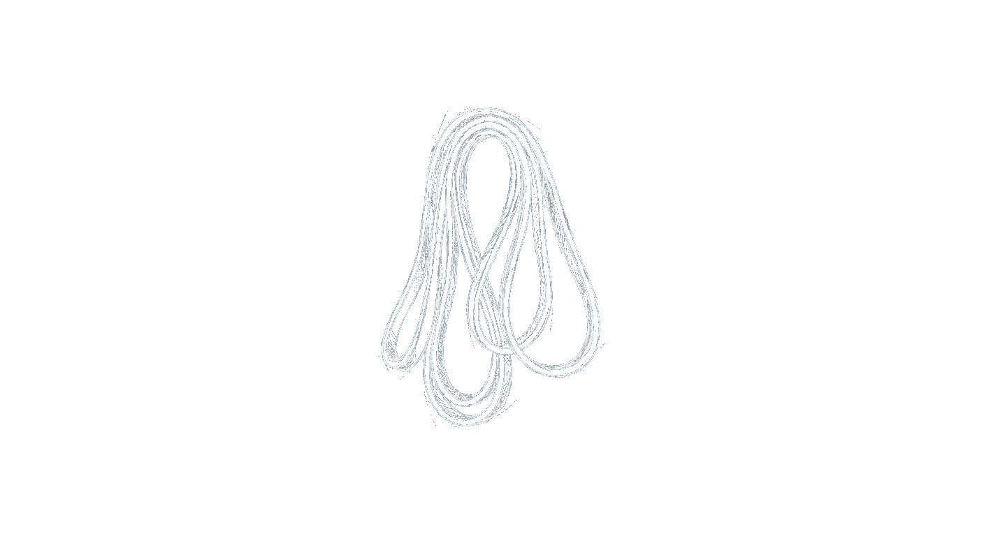 Illustration of looped resistance bands hanging in a coil