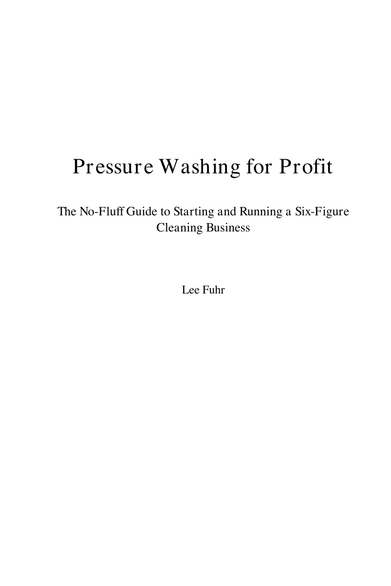 Pressure Washing for Profit cover
